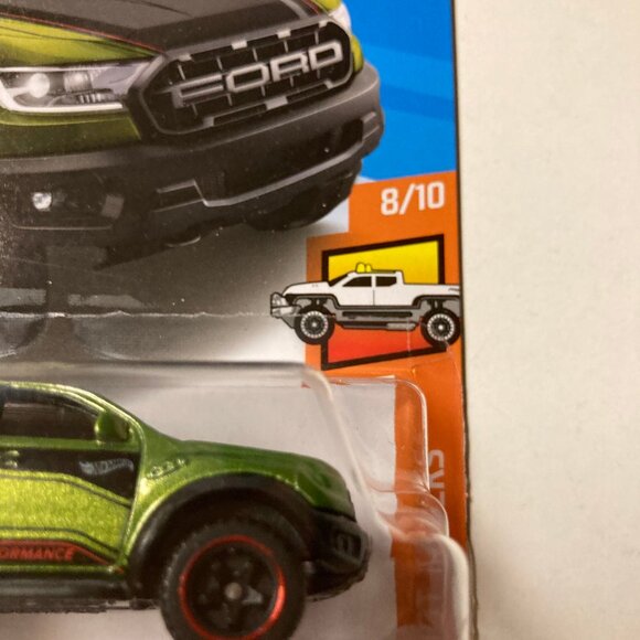 Hotwheels 2019 Ford Ranger Raptor, Green, HW Hot Trucks, 8/10 #236/250 - Picture 3 of 12